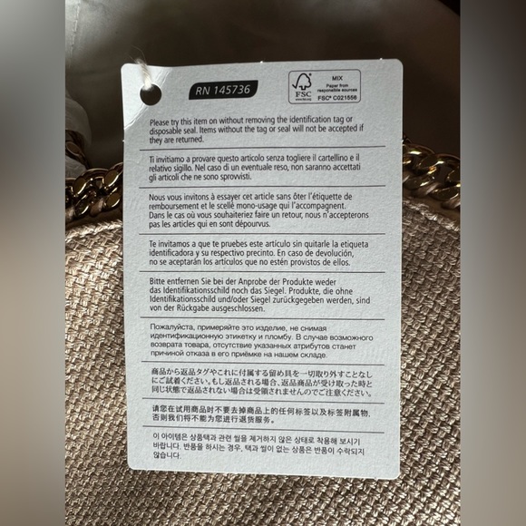 NWT + Dust Bag - Stella McCartney Metallic Raffia Small Falabella Tote - Picture 16 of 16